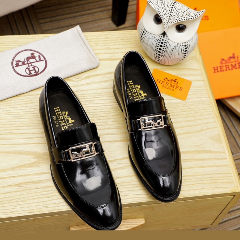 H**mes leather shoes